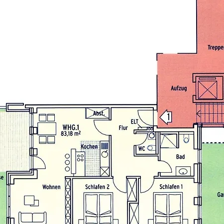 Ferienhaus Brandenburger Strasse App 1 *