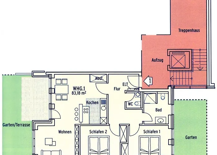 בית נופש Brandenburger Strasse App 1 *